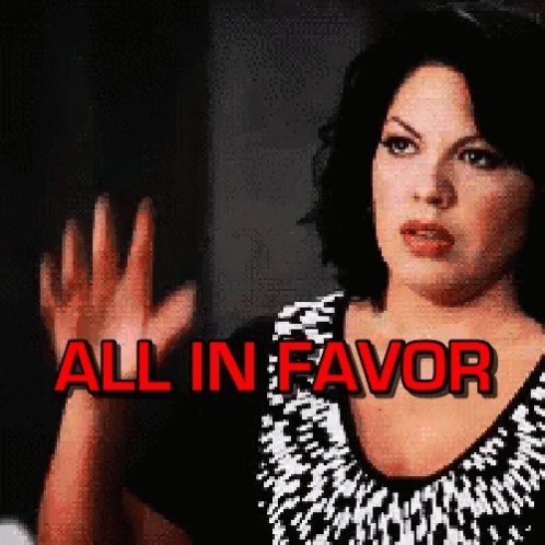 All In Favor Hand Up GIF